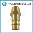 Rectus Series Pneumatic Tube Fittings Brass Male Thread G1 / 4" Connection