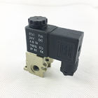 AC220V 5/2 Way Pilot Operated Dc Valve Normal Closed Type Brass Body Material