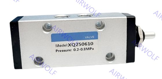 XQ Series Aluminum Pneumatic Mechanical Valve with 1/4" Port Size and 3/2way 5/2way Positions for Directional Control