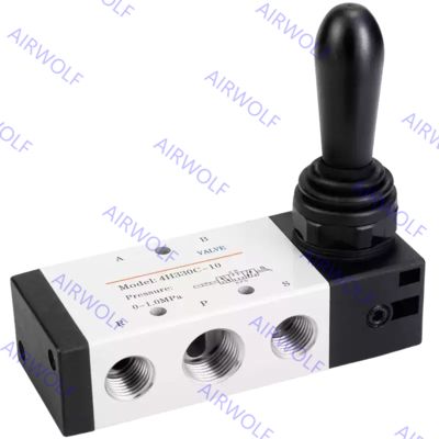 AIRTAC 4HA310-08/10, 4HA330C-08/10, 4HA330E-08/10 4H Series 5/2 way, 5/3 way Hand Lever Valve 1/4", 3/8"