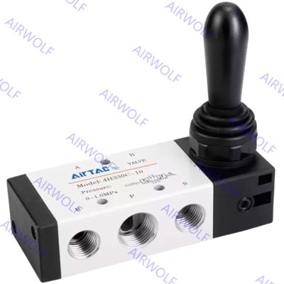 AIRTAC 4HA310-08/10, 4HA330C-08/10, 4HA330E-08/10 4H Series 5/2 way, 5/3 way Hand Lever Valve 1/4", 3/8"