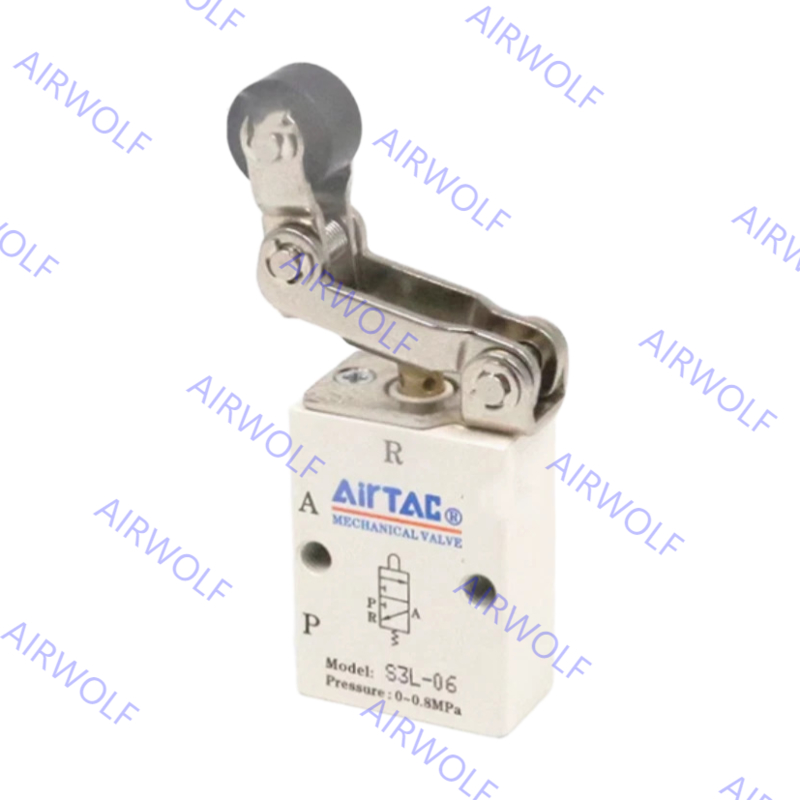 S3L-M5, S3L-06, S3L-08 AIRTAC 3/2 way  S3 Series Control Valve M5 1/8" 1/4"