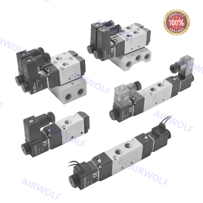 วาล์วลูกสูบ Mindman อลูมิเนียม 5/2 ทาง 3/2 ทาง DC24V AC220V รุ่น MVSC-180-4E1 MVSC-180-4E2 MVSC-180-4E2-DC24-L