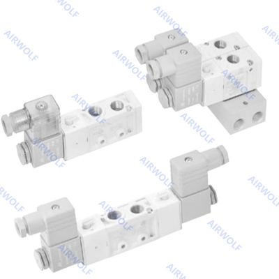 มินด์แมน 5/2 ทาง 3/2 ทาง อลูมิเนียม DC24V AC220V AC110V DC12V MVSC-220-4E1 MVSC-220-4E2 MVSC-220-4E2-DC24-L