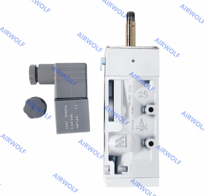 Single Double coil MVSC-460-4E1 MVSC-460-4E2 1/2 Mindman 5/2 Way 0.2-0.8Mpa อลูมิเนียม DC24V AC220V AC110V DC12V วาล์วโซเลนอยด์